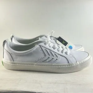 Cariuma Catiba Low Premium Leather Shoes High Top Sneakers White Size 10