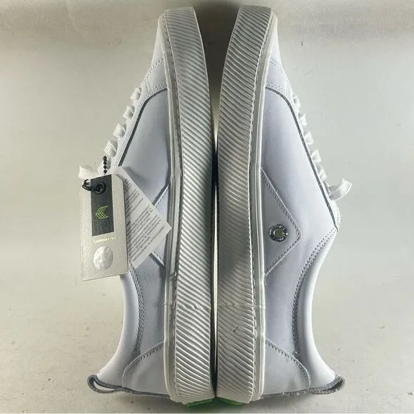 Cariuma Catiba Low Premium Leather Shoes High Top Sneakers White Size 10