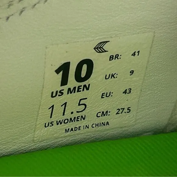 Cariuma Catiba Low Premium Leather Shoes High Top Sneakers White Size 10