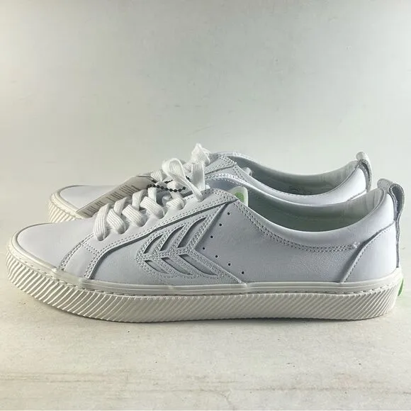 Cariuma Catiba Low Premium Leather Shoes High Top Sneakers White Size 12