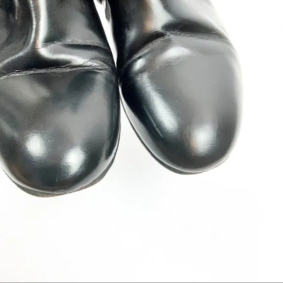Carmelinas Metallic Black Alma Ankle Bootie 7