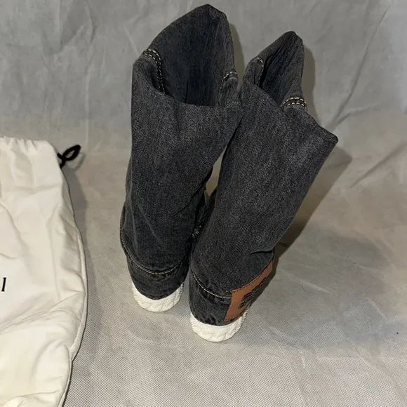 Casadei Black Denim Boots