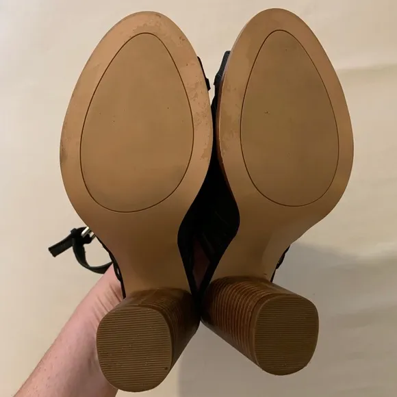 Caslon Martin Sandals Black Oiled Nubuck Leather
