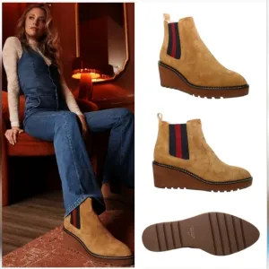 Cecelia New York Gemma Suede Boots in Nutella Womans MSRP $225