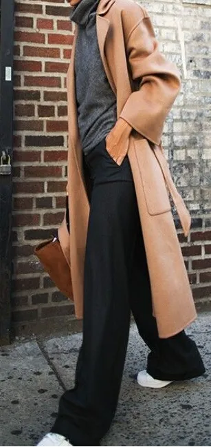 Celine camel cashmere coat Size 10UK
