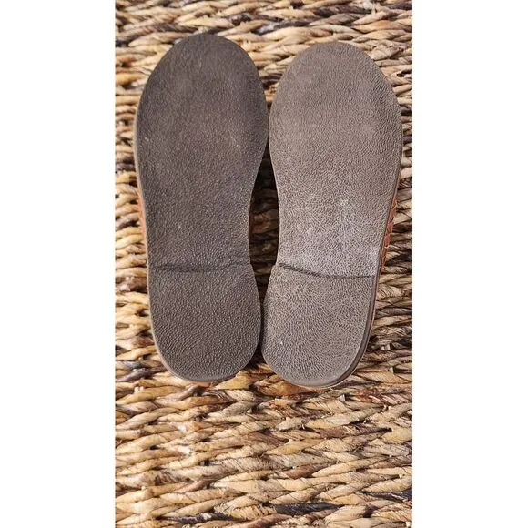 Chamula‎ Uxmal Women's Cancun Tan 2 Woven Huarache Sandal Flat Slip-On NWOT