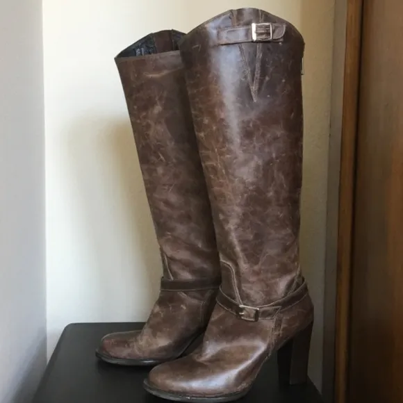 Charles David Made In Italy Leather Western Boot