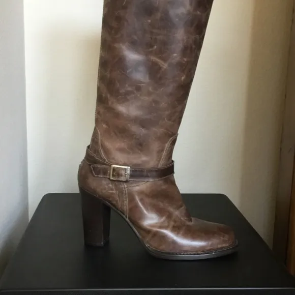 Charles David Made In Italy Leather Western Boot