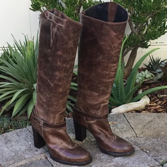 Charles David Made In Italy Leather Western Boot