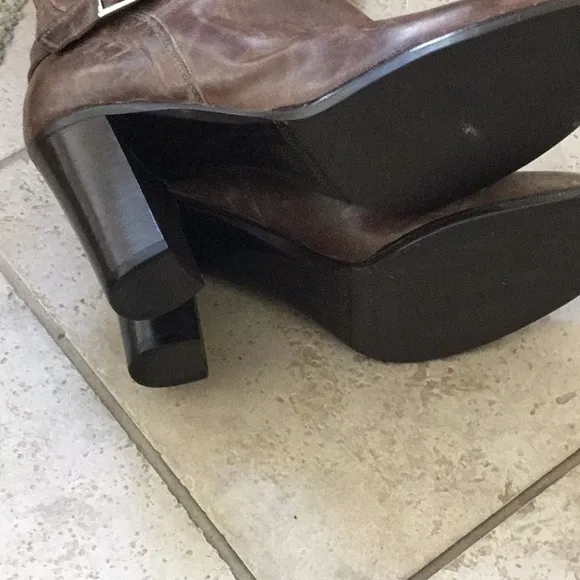 Charles David Made In Italy Leather Western Boot