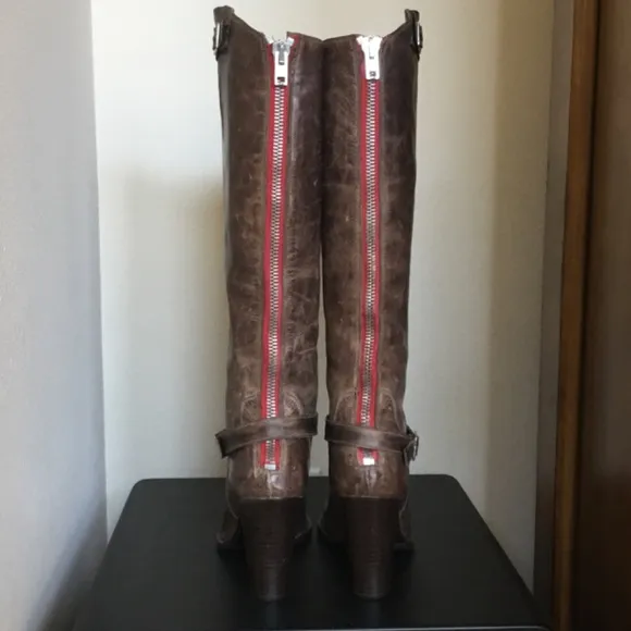 Charles David Made In Italy Leather Western Boot