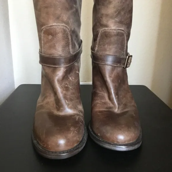 Charles David Made In Italy Leather Western Boot
