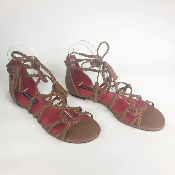 Charles Jourdan Paris | Iggy Woven Sandals Sz 7