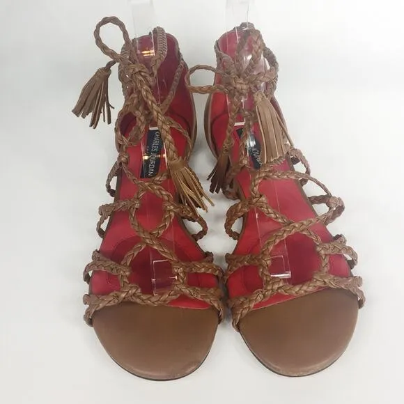 Charles Jourdan Paris | Iggy Woven Sandals Sz 7