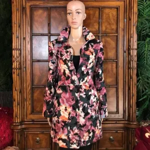 Chico's Textured Cotton Wool Blend Modern Abstract Ikat Jacket