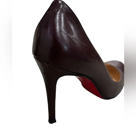Christian Louboutin Brown Leather Capretto Simple Pumps Size 6.5