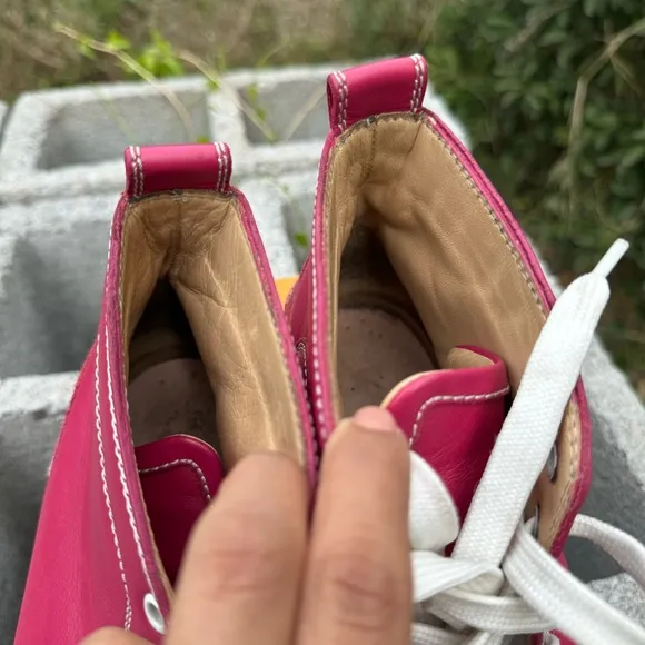 Christian Louboutin High Top Sneakers Shoes LOUIS FLAT Pink EU 42