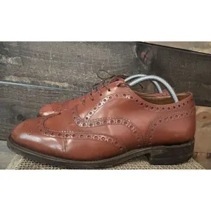 Churches Of England Burwood Brown Leather Brogues Size 9