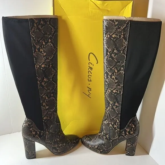 Circus NY Sam Edelman Clairmont Tall Boots Driftwood Multi sz 9M