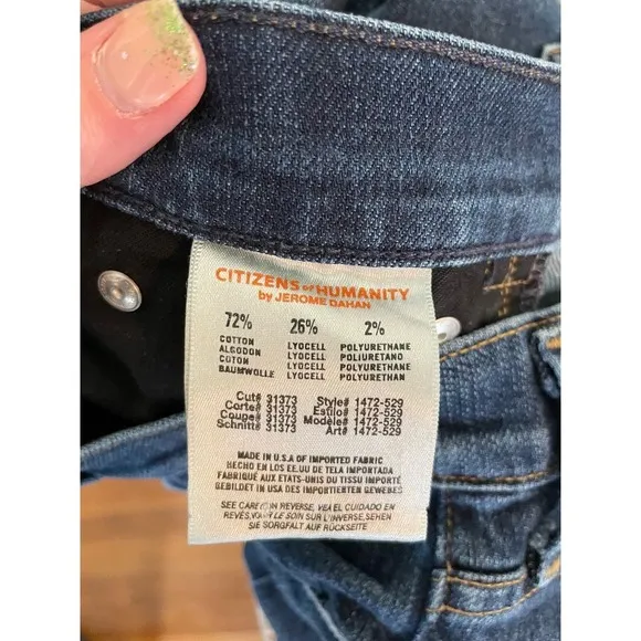 Citizens of Humanity Emannuelle Slim Boot Bootcut Dark Wash Jeans 25