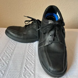 Clark’s Collection Men’s Black‎ Leather Lace Up Casual Oxford Shoes Size 13W