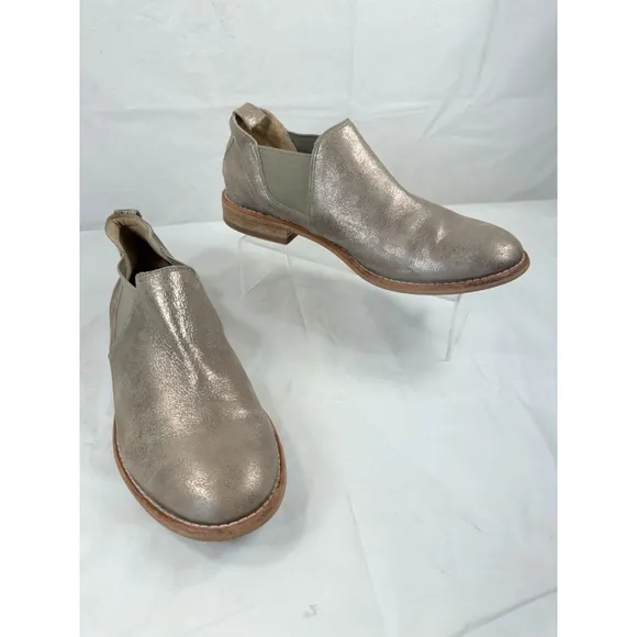 CLARKS EDENVALE PAGE Fashion Shoe Boots PEWTER SUEDE size 10