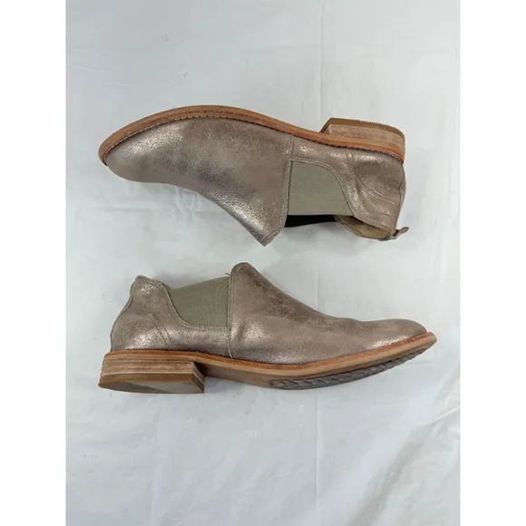 CLARKS EDENVALE PAGE Fashion Shoe Boots PEWTER SUEDE size 10