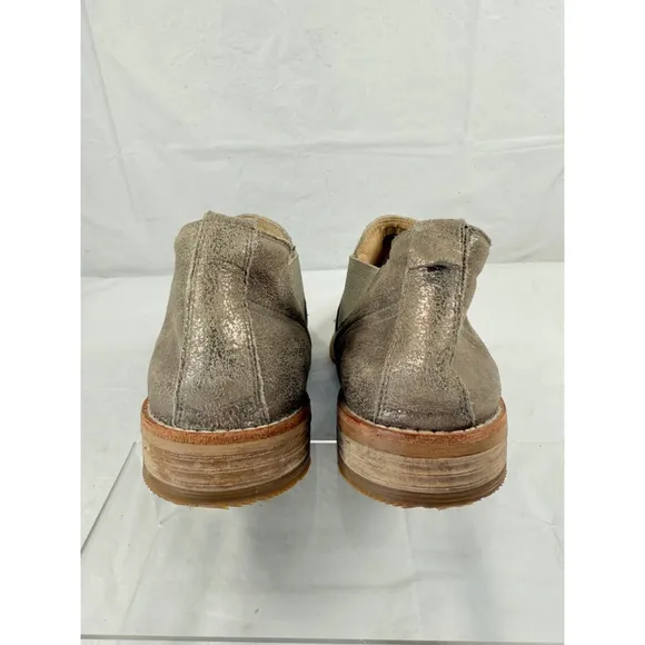 CLARKS EDENVALE PAGE Fashion Shoe Boots PEWTER SUEDE size 10