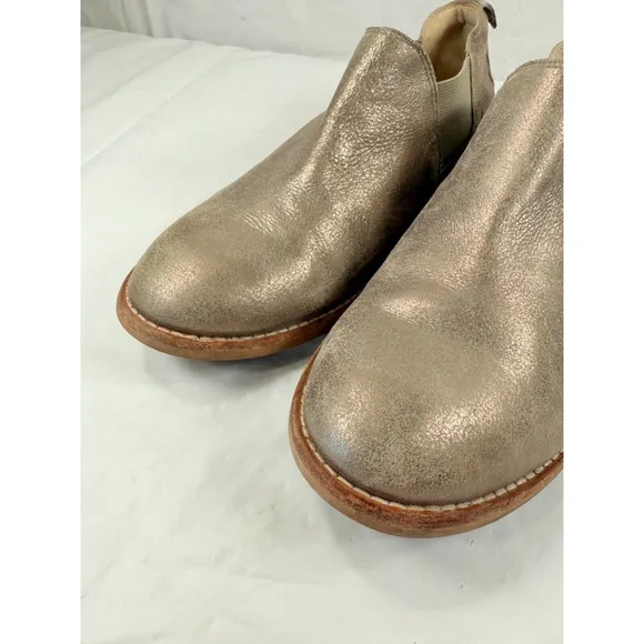 CLARKS EDENVALE PAGE Fashion Shoe Boots PEWTER SUEDE size 10