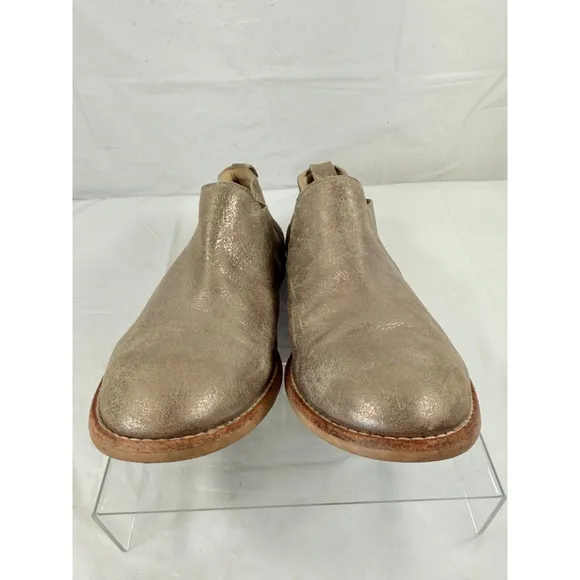 CLARKS EDENVALE PAGE Fashion Shoe Boots PEWTER SUEDE size 10