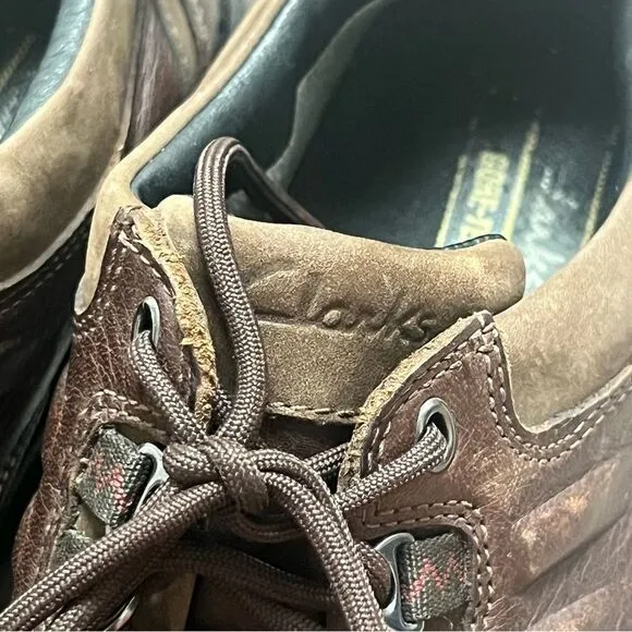 Clarks Mens Waterproof Brown Leather Gore-Tex Walking Shoes Size 9M 78921