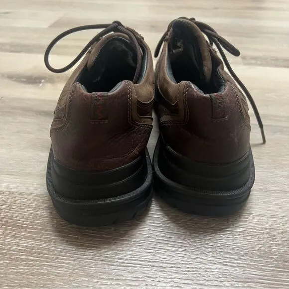 Clarks Mens Waterproof Brown Leather Gore-Tex Walking Shoes Size 9M 78921