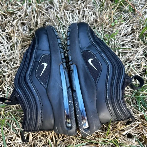 CLEAN Nike Air Max 97 size 9c Triple Black Toddler shoes 2024