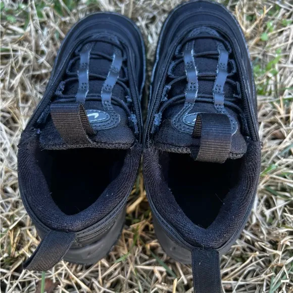 CLEAN Nike Air Max 97 size 9c Triple Black Toddler shoes 2024