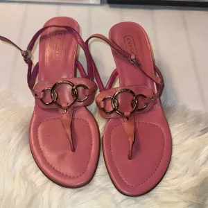 Coach EST.1941 heal vintage sandal made in Italy GUC