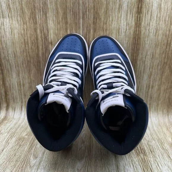 Coach High‎ Top Sneakers Men's Size 7 EU 40 Leather Blue Black Shoes Multicolor