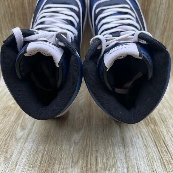 Coach High‎ Top Sneakers Men's Size 7 EU 40 Leather Blue Black Shoes Multicolor