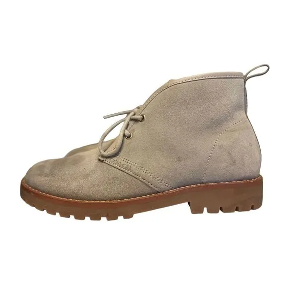 COACH Men's Desert Lace-Lace-Up Boot Tan Nuetral Sand Men's Size 8D