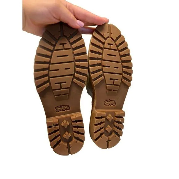 COACH Men's Desert Lace-Lace-Up Boot Tan Nuetral Sand Men's Size 8D