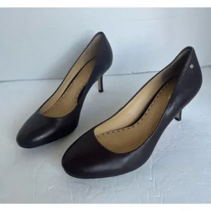 Coach Missy Women's Brown Soft Leather Napa Round Toe Pump Heel Shoes Size 9B