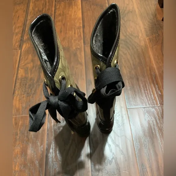 Coach Monogram Rain Boots
