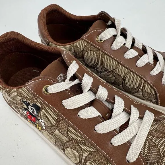 Coach x Disney shoes womens 7.5 clip low top sneakers mickey mouse designer