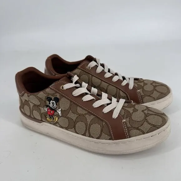 Coach x Disney shoes womens 7.5 clip low top sneakers mickey mouse designer
