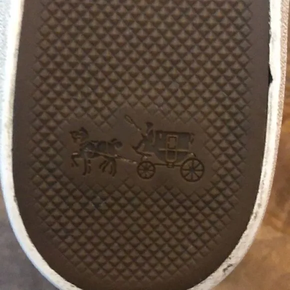 COACH brown “Empire” canvas sneakers brown size 8B