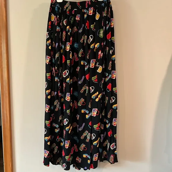 Coldwater Creek - 1X, vintage crepe maxi skirt
