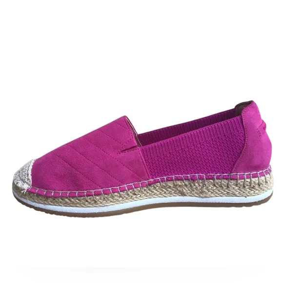 Cole Haan Cloudfeel Espadrille Pink Suede Loafer Slip On Shoes Size 7.5B