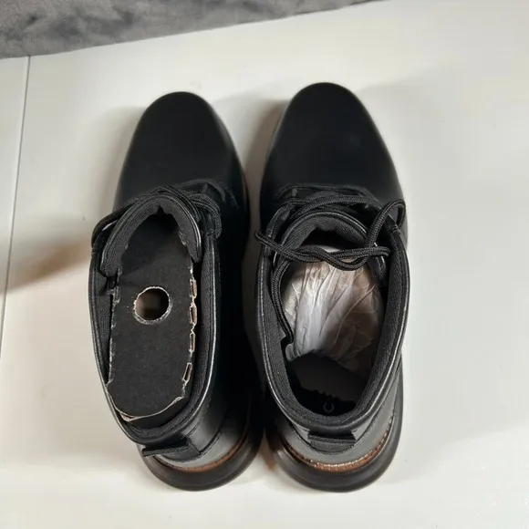 Cole Haan Grand Ultra Chukka Dress Ankle Boots Black Leather‎ Mens 8.5 M New
