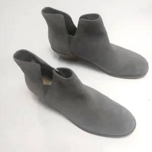 COLE HAAN Gray Suede Ankle Boots Size 8 NWNT