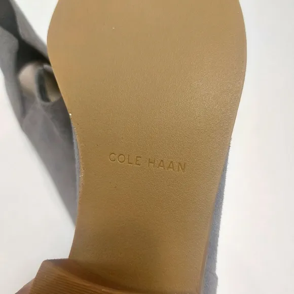 COLE HAAN Gray Suede Ankle Boots Size 8 NWNT