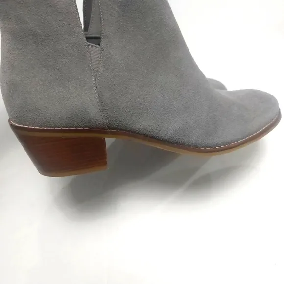 COLE HAAN Gray Suede Ankle Boots Size 8 NWNT